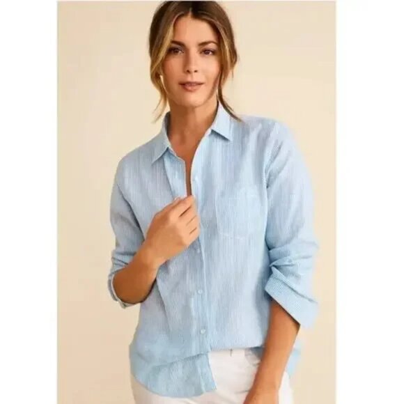 UNTUCKit Tops - Untuckit Grechetto 100% Linen Nwt Size XS/0